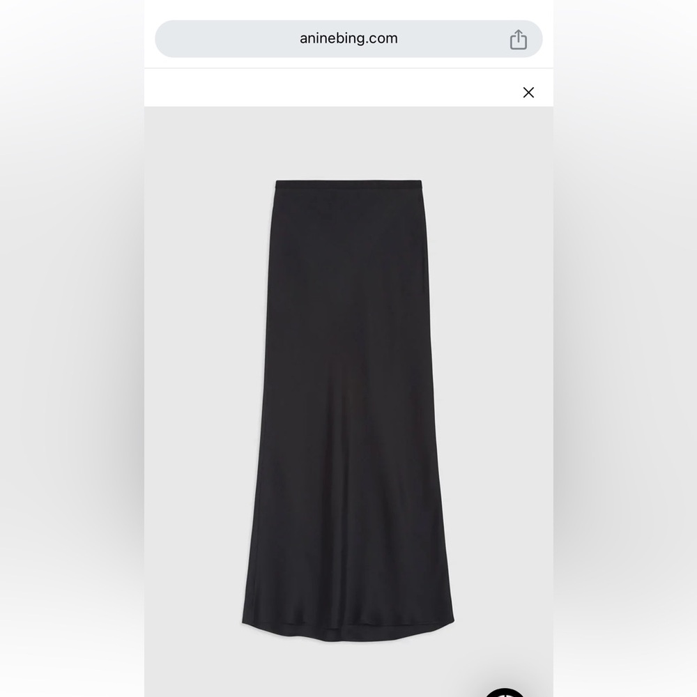 Anine Bing Silk Bar Skirt